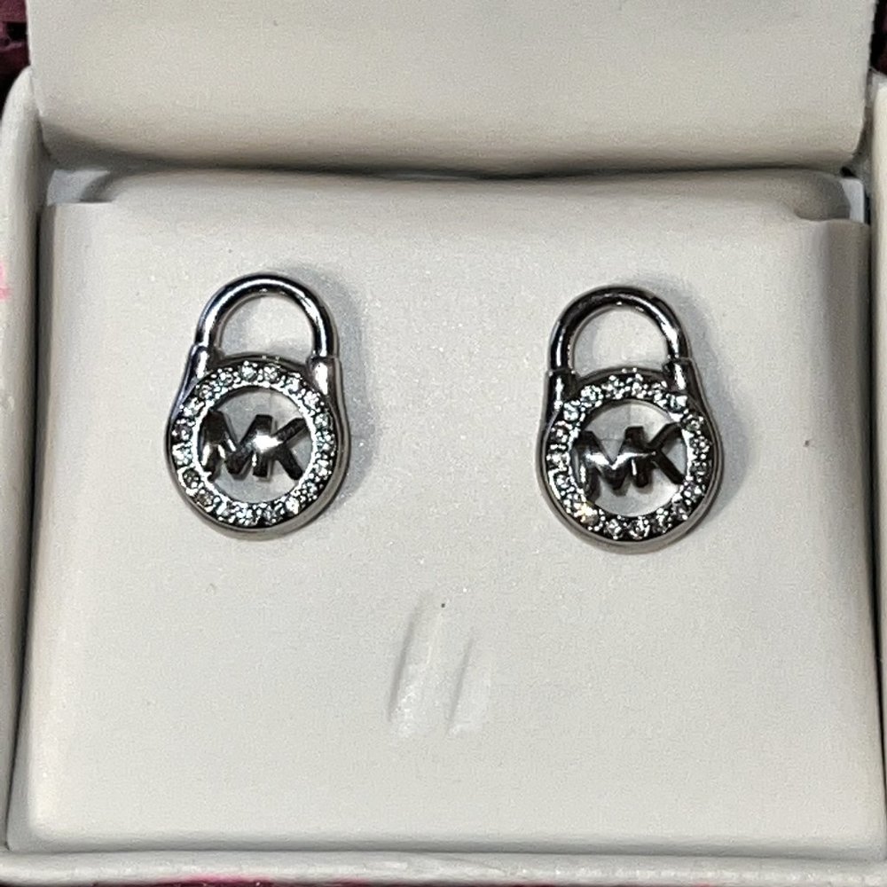 Michael Kors Padlock Earrings Never Worn